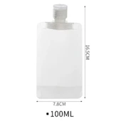 3 Adet 100ml Krem Şampuan Kabı Tekrar Kullanılabilir Set - 5