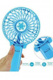 Pazariz Şarjlı Mini Fan Masa Üstü Katlanabilir Vantilatörü Usb Soğutucu Sessiz El Fanı - 4