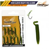 Portfish 2322-2 Hook Sleeves Ready D-rig Aligner 10 Adet - 1