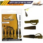 Portfish 2322-5 Safety Lead Clip and Tail Rubber 6 Adet - 1