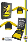 Fenerbahçe Orijinal Fb Logo Sarı-Lacivert Bebek Sweat Hediyelik Ahşap Kutulu - 6