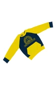 Fenerbahçe Orijinal Fb Logo Sarı-Lacivert Bebek Sweat Eşofman Alt Set Ahşap Kutulu - 8