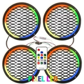 EGB Pixel Ledli 16cm Hoparlör Kapak 4 Adet Animasyonlu egb-6685 - 1