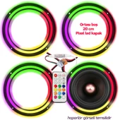 EGB Pixel Ledli 20cm Hoparlör Kapak İçi Boş 4 Adet EGB EG-7756 - 1