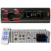 MEGA VM-106 Oto Teyp 4X50 Watt Bluetooth 2xUsb Sd Fm Aux 7 Renk - 2