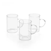 DecoHandy 3'lü Cam Kupa 200 ml - 3