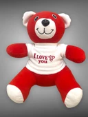 Uyku Arkadaşı Peluş Ayıcık 35 cm Kırmızı - 1