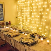 YILBAŞI AĞACI IŞIĞI DEKOR NOEL IŞIĞI GÜN IŞIĞI SALKIM LED IŞIK 2X2 METRE 10 DAL 140 LEDLİ GÜN IŞIĞI thumbnail 4