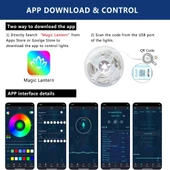 YILBAŞI AĞACI IŞIĞI NOEL IŞIĞI RENKLİ LED IŞIK IP65 10 METRE USB KUM. + CEP KONTROL DIŞ MEKAN IŞIĞI thumbnail 5