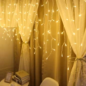 YILBAŞI AĞACI IŞIĞI DEKOR NOEL IŞIĞI GÜN IŞIĞI SALKIM LED IŞIK 2X2 METRE 10 DAL 140 LEDLİ GÜN IŞIĞI thumbnail 3