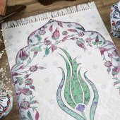 İnce Pamuk Seccade Yeşil - Lale 70x117 cm - 370 gr - 2