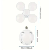 F-1997 Led Futbol Ufo Ampul E27 28w 360 Derece Katlanır Lamba Ac 220v Lamba Led Spot Işık Beyaz Glop Led - 2