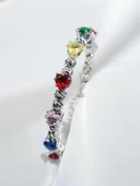 Jade'm Gold Paslanmaz Çelik Renkli Zirkon Taşlı Kelepçe - 1