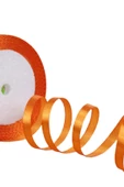 Saten Kurdele 1 cm 10 Metre Turuncu - 1