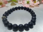 Jade'm Gold Lav Taşı Doğaltaş Bileklik - 1