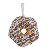 Yılbaşı Süsü 8 cm Simli Donut Bronz - Mavi Su Dünyası - 1