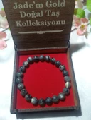 Jade'm Gold Spekrolit Labrodolit Doğaltaş Bileklik - 3