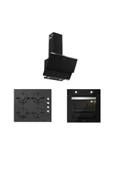 Silverline Siyah Cam Ankastre (3490 Oslo - CS5335B01 - Bo6501B01 ) - 1