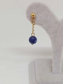 Doğaltaş Gold Çelik Küpe - Lapis Taşı Capella Serisi (55652) thumbnail 6