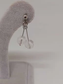 Doğaltaş Silver Çelik Küpe - Kristal Kuvars Taşı Kiraz Serisi (55670) thumbnail 5