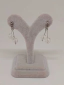 Doğaltaş Silver Çelik Küpe - Kristal Kuvars Taşı Kiraz Serisi (55670) thumbnail 2