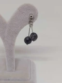 Doğaltaş Silver Çelik Küpe - Spektrolit Taşı Kiraz Serisi (55680) thumbnail 5