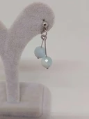 Doğaltaş Silver Çelik Küpe - Akuamarin Taşı Kiraz Serisi (55678) thumbnail 5