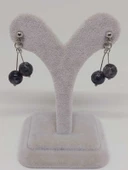 Doğaltaş Silver Çelik Küpe - Spektrolit Taşı Kiraz Serisi (55680) thumbnail 2