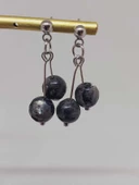 Doğaltaş Silver Çelik Küpe - Spektrolit Taşı Kiraz Serisi (55680) thumbnail 6