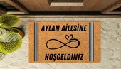 Kapı Önü Paspası Kişiye Özel Yazı Yazılır Koko Model Şerit Sonsuzluk PK-1518 - 1