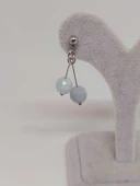 Doğaltaş Silver Çelik Küpe - Akuamarin Taşı Kiraz Serisi (55678) thumbnail 4