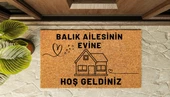 Kapı Önü Paspası Kişiye Özel Yazı Yazılır Koko Model Ev Detaylı PK-1561 - 1