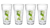 Madame Coco Floressa 4 Lü Cam Su,Meşrubat Bardağı 275Ml 8,5X16,5Cm - 3
