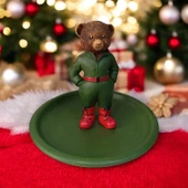 Teddy Bear Ralph L Çerezlik - Kahvaltı - Kahve - Meyve Sunum Tabağı - 1