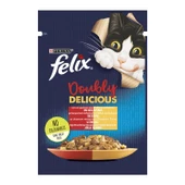 Felix Sığırlı Kümes Hayvanlı Kedi Yaş Mama 85 Gr - 1