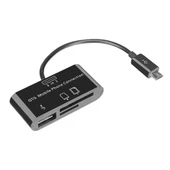 S-link SMG-423 Micro Usb to Cep Tel Kart Okuyucu + Hup Çevirici - 1