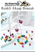 Renkli Ahşap Boncuk 10 mm 150 Adet Renkli Tahta Boncuk El İşi Okul Öncesi Kreş Anasınıfı Proje Tasarım Ödev Elişi - 5