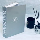 BALMAIN OPENABLE DECORATIVE BOOK BOX GREY - 1