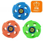 Frizbi Fırlatma Diski Plaj Kumsal Oyuncağı 24 Cm 3 Lü Paket - 1