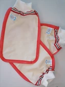 EKER-KIRMIZI BİYELİ HIZLIGİY KESE-Banyo ve Duş Kesesi-Lastikli Kese-Doğal Özel Dokuma-Standart Kese - 9