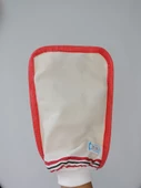 EKER-KIRMIZI BİYELİ HIZLIGİY KESE-Banyo ve Duş Kesesi-Lastikli Kese-Doğal Özel Dokuma-Standart Kese - 6