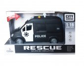 Ctoy Işıklı Ve Sesli Sürtmeli Polis Ve Ambulans Minibüs 1:16 (2 Asorti) WY590A/B/C - 1