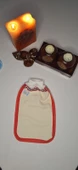 EKER-KIRMIZI BİYELİ HIZLIGİY KESE SETİ-2 ADET KESE-Lastikli Kese-Banyo ve Duş Kesesi-Standart Kese - 6