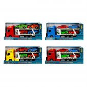 Sunman Maxx Wheels Sesli Ve Işıklı Transporter 2 Katlı 4 Araçlı 44 Cm. 1:24  S02002326 - 1