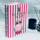 VICTORIA'S SECRET OPENABLE DECORATIVE BOOK BOX PINK - 1