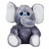 Oyun Arkadaşım Sevimli Oturan Gri Fil 30 Cm - 1