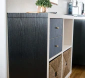 D-c-fix 346-8007 Siyah Ahşap Desen Yapışkanlı Folyo thumbnail 3