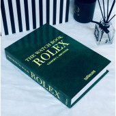ROLEX OPENABLE DECORATIVE BOOK BOX GREEN - 2