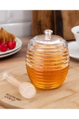 Madame Coco Lorenzo Kaşıklı Cam Bal Kavanozu - 240ml - 1