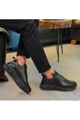 Luizpauloshoes LUİZ PAULO 1088 SİYAH HAKİKİ DERİ ERKEK SPOR AYAKKABI - 1